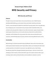 research paper on the security of rfid tags aniketh parmar|rfid research paper.